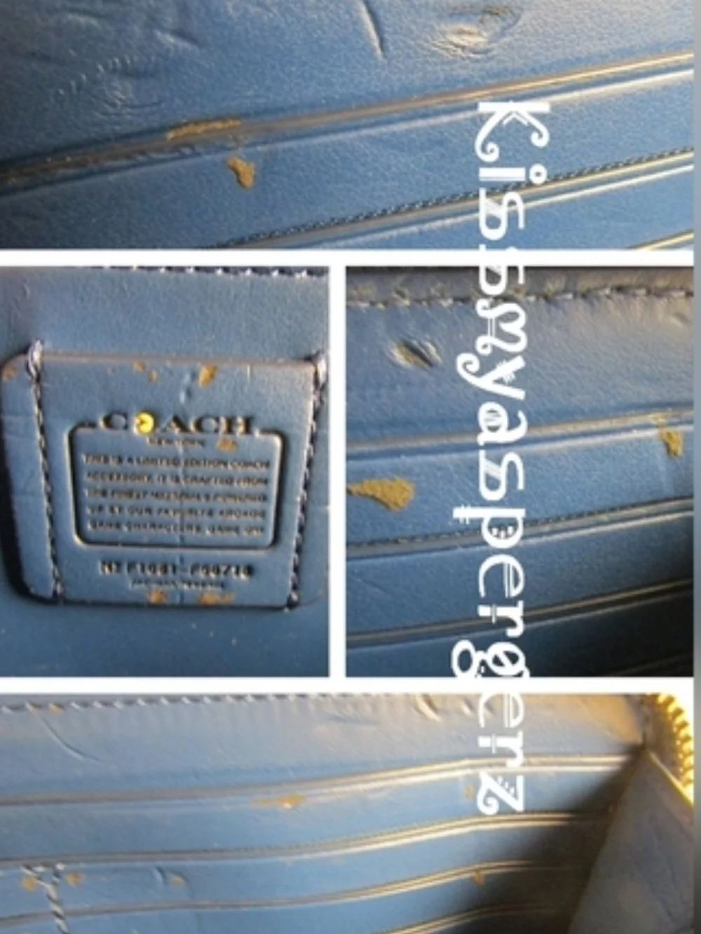 RARE HTF Limited Edition Coach x Pac Man Blue & Tan Crossbody Satchel & Wallet
